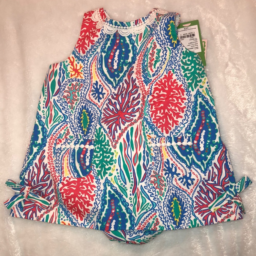 NWT Lilly Pulitzer Baby Lilly Shift in Let Minnow, 18-24 months
